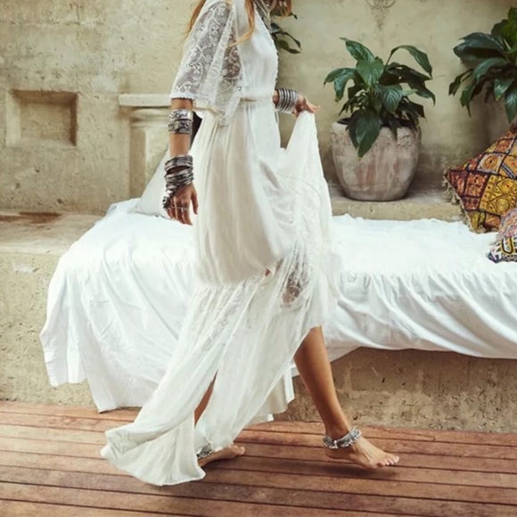 5⭐️Fave! The Tulum White Crocheted Dress - Picture 2 of 8